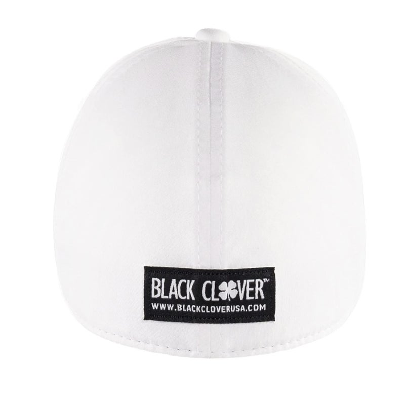 Black Clover Premium Clover 1 Flex Cap, White/Black, S/M - Image 3